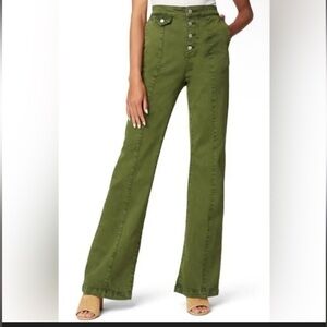 Blank NYC The Delancey Button Fly High Waist Wide Leg Jeans